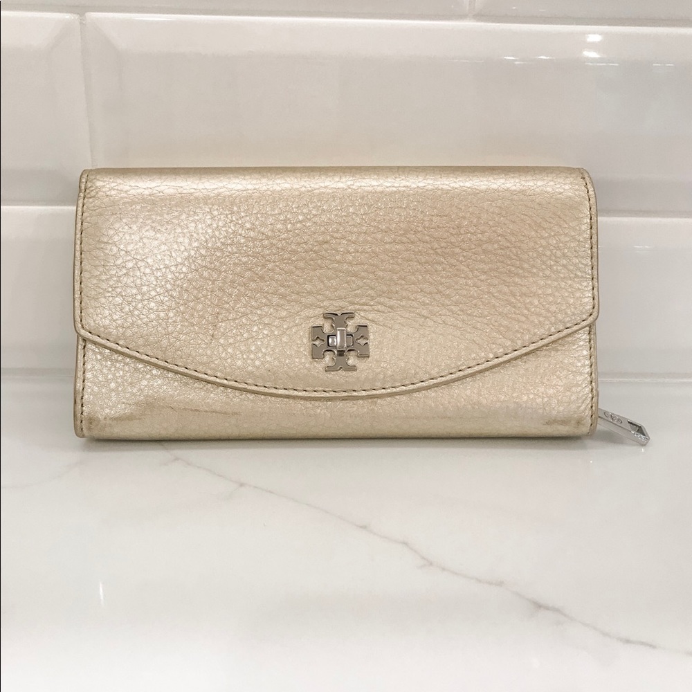 Tory Burch Gold Envelope Wallet